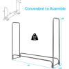 imageGoplus 4FT Firewood Rack Outdoor with Cover Heavy Duty Firewood Log Holder Waterproof Weather Resistant Fire Wood Rack Storage Stacker Steel Tubular Log Stand for Fireplace Patio Courtyard5FT