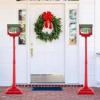 imageGoplus 59 Inch Musical Christmas Street Lamp Festive Lamp Post wSoundActivated Snow Globe Lantern Christmas Tree Santa Soldier ampamp Gift Boxes Snow Falling Lamp for Home Porch59 Musical Christmas Street Lamp