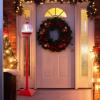 imageGoplus 59 Inch Musical Christmas Street Lamp Festive Lamp Post wSoundActivated Snow Globe Lantern Christmas Tree Santa Soldier ampamp Gift Boxes Snow Falling Lamp for Home Porch68 Musical Christmas Street Lamp