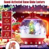 imageGoplus 59 Inch Musical Christmas Street Lamp Festive Lamp Post wSoundActivated Snow Globe Lantern Christmas Tree Santa Soldier ampamp Gift Boxes Snow Falling Lamp for Home Porch68 Musical Christmas Street Lamp