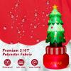 imageGoplus 8FT Tall Christmas Inflatables LED Lighted Xmas Inflatable Rotating Tree Freestanding Outdoor Indoor Blow Up Christmas Decoration with Water Bags Ground Stakes for Yard Lawn Party