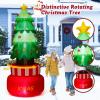 imageGoplus 8FT Tall Christmas Inflatables LED Lighted Xmas Inflatable Rotating Tree Freestanding Outdoor Indoor Blow Up Christmas Decoration with Water Bags Ground Stakes for Yard Lawn Party