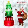 imageGoplus 8FT Tall Christmas Inflatables LED Lighted Xmas Inflatable Rotating Tree Freestanding Outdoor Indoor Blow Up Christmas Decoration with Water Bags Ground Stakes for Yard Lawn Party