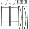 imageGoplus Firewood Rack Outdoor 33 Metal Firewood Holder with Removable Kindling Holder Heavy Duty Indoor Log Storage Rack Wood Rack for Fireplace Woodstove Fire Pit 33quot x 13quot x 30quot