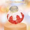 imageGoplus Indoor Outdoor Christmas Decoration PopUp Christmas Ball Ornament with 80 LED Lights and Timer PreLit Light Up Standing ampamp Hanging Xmas Lantern Ball with Base for Holiday Yard Lawn Porch