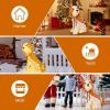 imageGoplus Lighted Christmas Dog Indoor Outdoor Puppy Decoration wLED Lights 4 Ground Stakes Cable Tiers Deer Antlers Decoration Light up Animal Decoration for Yard Patio Lawn Garden Party