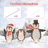 imageGoplus Lighted Christmas Penguins Set of 3 Christmas Penguin Decorations with LED Lights Xmas Penguin Family Lights IndoorOutdoor Glowing Holiday Display for Garden Lawn Porch