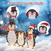 imageGoplus Lighted Christmas Penguins Set of 3 Christmas Penguin Decorations with LED Lights Xmas Penguin Family Lights IndoorOutdoor Glowing Holiday Display for Garden Lawn Porch