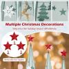 imageGoplus Set of 3 Tower Shaped Christmas Trees 3ft35ft4ft Artificial Xmas Metal Trees with Removable Star Toppers ampamp Reindeer Stackable Xmas Trees for Indoor Outdoor Holiday Party Decorations