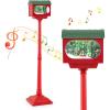 imageGoplus 59 Inch Musical Christmas Street Lamp Festive Lamp Post wSoundActivated Snow Globe Lantern Christmas Tree Santa Soldier ampamp Gift Boxes Snow Falling Lamp for Home Porch59 Musical Christmas Street Lamp