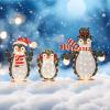 imageGoplus Lighted Christmas Penguins Set of 3 Christmas Penguin Decorations with LED Lights Xmas Penguin Family Lights IndoorOutdoor Glowing Holiday Display for Garden Lawn Porch