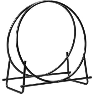 imageGoplus 40Inch Tubular Steel Log Hoop Firewood Storage Rack Holder Round Display41 inch