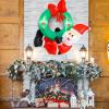 imageGoplus 4FT Blow up Santa Claus wLED Lights ampamp Christmas Wreath Window Hanging Christmas Garland ampamp Santa Inflatables Indoor Outdoor Xmas Decoration