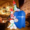 imageGoplus 6 Ft Christmas Inflatables Blow up PreLit Letters to Santa Mailbox with Penguins ampamp Snow Man Outdoor Christmas Decorations with LED Lights Xmas Inflatable Post Box for Yard Party Indoors