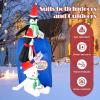 imageGoplus 6 Ft Christmas Inflatables Blow up PreLit Letters to Santa Mailbox with Penguins ampamp Snow Man Outdoor Christmas Decorations with LED Lights Xmas Inflatable Post Box for Yard Party Indoors