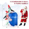 imageGoplus 6 Ft Christmas Inflatables Blow up PreLit Letters to Santa Mailbox with Penguins ampamp Snow Man Outdoor Christmas Decorations with LED Lights Xmas Inflatable Post Box for Yard Party Indoors