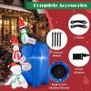imageGoplus 6 Ft Christmas Inflatables Blow up PreLit Letters to Santa Mailbox with Penguins ampamp Snow Man Outdoor Christmas Decorations with LED Lights Xmas Inflatable Post Box for Yard Party Indoors