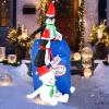 imageGoplus 6 Ft Christmas Inflatables Blow up PreLit Letters to Santa Mailbox with Penguins ampamp Snow Man Outdoor Christmas Decorations with LED Lights Xmas Inflatable Post Box for Yard Party Indoors