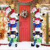 imageGoplus 6 ft Christmas Stacked Snowman 3D PreLit Snowman Decoration w 155 LED Lights Zip Ties ampamp Stakes Included AllWeather Lighted Triple Snowmen Ornament for Home Yard