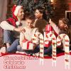 imageGoplus Lighted Candy Canes Set of 3 Christmas Tinsel Candy Cane Decoration with 75 Warm White LED Lights Metal Stakes Xmas Pathway Lights Prelit Outdoor Holiday Display for Yard Lawn Indoors