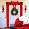 imageGoplus Lighted Christmas Doorway Arch Lightup Xmas Decoration with 240 LED Lights Removable Bow Mounting Screws ampamp Zip Ties PreLit Christmas Archway for Indoor ampamp Outdoor Displays