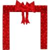 imageGoplus Lighted Christmas Doorway Arch Lightup Xmas Decoration with 240 LED Lights Removable Bow Mounting Screws ampamp Zip Ties PreLit Christmas Archway for Indoor ampamp Outdoor Displays