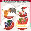 imageGoplus Lighted Christmas Santa Claus with Reindeer Santa on Sleigh Decoration wLED Lights 12 Ground Stakes Cable Tiers Gift Boxes Outdoor Light up Santa on Sleigh Decor for Yard Patio Garden