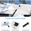 imageGoplus Roof Snow Rake 21 Telescopic Aluminum Snow Removal Tool Shovel with 6quot x 25quot Blade ampamp TwistNLock for Snow Leaves Debris Car
