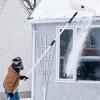 imageGoplus Roof Snow Rake 21 Telescopic Aluminum Snow Removal Tool Shovel with 6quot x 25quot Blade ampamp TwistNLock for Snow Leaves Debris Car