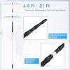 imageGoplus Roof Snow Rake 21 Telescopic Aluminum Snow Removal Tool Shovel with 6quot x 25quot Blade ampamp TwistNLock for Snow Leaves Debris Car