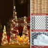 imageGoplus Set of 3 Large Christmas Cone Trees 32 24 16 Indoor Christmas Trees wWarm White LED Lights Sturdy Metal Wires Lighted Decorative Rattan Cone Ornaments for Holiday Party