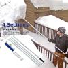 imageGoplus Snow Roof Rake 193FT Aluminum Snow Removal Tool wExtendable Handle and Sturdy Snow Slide Lightweight Roof Rake for Removing Snow Wet Leaves