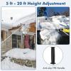 imageGoplus Snow Roof Rake AntiScratch 26 Extra Large Blade w Wheels Aluminium Roof Rake w 5ft20ft Reach in 5Section Poles Lightweight HeavyDuty Snow Removal Tool for Leaves ampamp Cars
