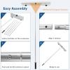 imageGoplus Snow Roof Rake AntiScratch 26 Extra Large Blade w Wheels Aluminium Roof Rake w 5ft20ft Reach in 5Section Poles Lightweight HeavyDuty Snow Removal Tool for Leaves ampamp Cars
