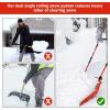 imageGoplus Snow Scoop 26quot x 24quot Folding Snow Shovel Sleigh Shovel with UHandle ampamp Wheels for Backyard Walkways Driveway No Assembly Needed Red