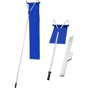 imageGoplus Snow Roof Rake 21 FT Adjustable Aluminum Snow Shovel with 2 Wheels ampamp 420D Oxford Slide Fast Cleaning in One Shovel 5Sections Tubes Lightweight ampamp Scratch Free for Snow Removal Leaves ampamp Car