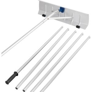imageGoplus Snow Roof Rake AntiScratch 26 Extra Large Blade w Wheels Aluminium Roof Rake w 5ft20ft Reach in 5Section Poles Lightweight HeavyDuty Snow Removal Tool for Leaves ampamp Cars