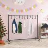 imageGoplus 10Hook Christmas Stocking Holder Stand on Wheels Heavy Duty Freestanding Rack with 6 Removable Christmas TreeReindeerSnowflake Toppers Metal Stocking Hanger for Floor Home Holiday Decor