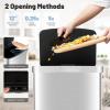 imageGoplus 13 Gallon 50 Liter Automatic Trash Can Rectangular Motion Sensor Waste Trash Bin wSoft Close Lid ampamp Deodorizer Compartment Smart Touchless Stainless Steel Garbage Can for Kitchen Office