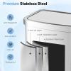 imageGoplus 13 Gallon 50 Liter Automatic Trash Can Rectangular Motion Sensor Waste Trash Bin wSoft Close Lid ampamp Deodorizer Compartment Smart Touchless Stainless Steel Garbage Can for Kitchen Office