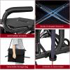 imageGoplus 2 in 1 Rollator Walker for Seniors Medical Walker with Seat Folding Transport Wheelchair Rollator with 8quot Wheels Reversible Backrest Footrests Aluminum Mobility Walking Aid BlackBlack