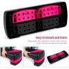 imageGoplus 31quot Aerobic Exercise Stepper Deck Adjustable Fitness Workout Step Platform Trainer with Risers 468Levels HeightAdjustable for Home Gym and OfficeBlackPink