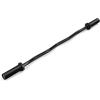 imageGoplus 400Lbs Olympic EZ Curl Bar for Strength Training 48 Solid Steel Barbell Weight Lifting Bar Home Gym Equipment with Copper Sleeve and Bearing ConnectionBlack