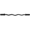 imageGoplus 400Lbs Olympic EZ Curl Bar for Strength Training 48 Solid Steel Barbell Weight Lifting Bar Home Gym Equipment with Copper Sleeve and Bearing ConnectionBlack