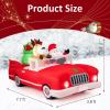 imageGoplus 77 FT Long Christmas Inflatables Lighted Xmas Inflatable Santa Claus ampamp Reindeer Driving Red Car Gift Boxes Water Bags ampamp Ground Stake Outdoor Indoor Christmas Decoration for Party Yard Lawn