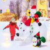 imageGoplus 7FT Christmas Inflatables LED Lighted Xmas Inflatable Polar Bear with Shaking Head Santa ampamp Penguin Outdoor Indoor Blow Up Christmas Decoration with Water Bags Ground Stakes for Yard Garden