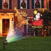 imageGoplus Christmas Projector Lights Outdoor LED Santa Claus on Sleigh Projection Lamp with 65 Adjustable Angle Lawn Stake Water Proof Landscape Decorative Lighting for Christmas Holiday Party Garden