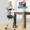 imageGoplus Folding Walker for Seniors Lightweight Standard Walker with 5 Wheels Seat and Arm Rest Pad Height Adjustable Platform Walker Standing ampamp Walking Mobility Aid for Elderly Handicap Disabled