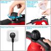 imageGoplus Handheld Pressurized Steam Cleaner with 9 Piece Accessories Multipurpose Steamer wSafety Lock for Carpet Curtain Car Seat 1050W Portable Upholstery Steamer for Home Kitchen BathroomYellowRed