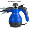 imageGoplus Handheld Pressurized Steam Cleaner with 9 Piece Accessories Multipurpose Steamer wSafety Lock for Carpet Curtain Car Seat 1050W Portable Upholstery Steamer for Home Kitchen BathroomYellowBlue